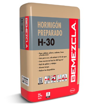 Hormigón Preparado Bemezcla H30 de 25kg