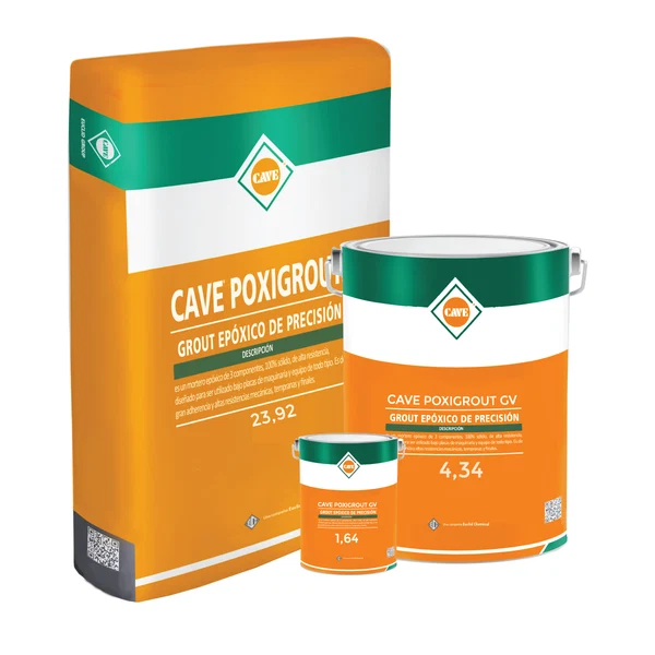 Mortero Epóxico  de 3 Componentes Cave Poxigrout GV en Kit de 30KG