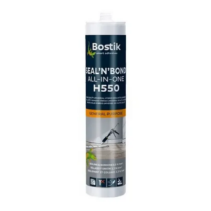 Sello Multipropósito Bostik H550 de 600ML Color Blanco en Caja de 12 Unidades
