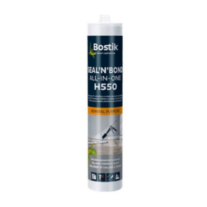 Sello Multipropósito Bostik H550 de 600ML Color Gris en Caja de 12 Unidades
