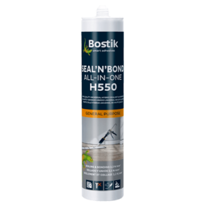 Sello Multipropósito Bostik H550 de 600ML Color Negro en Caja de 12 Unidades