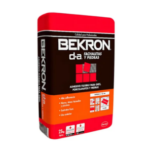 Mortero Adhesivo para Fachadas y Piedras Bekron DA Saco de 25 KG