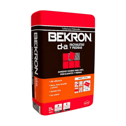 Mortero Adhesivo para Fachadas y Piedras Bekron DA Saco de 25 KG