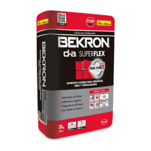 Mortero Adhesivo Bekron DA SuperFlex en Saco de 20 KG