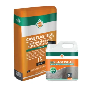 Mortero Impermeabilizante Cave Plastiseal Gris en Kit de 18KG