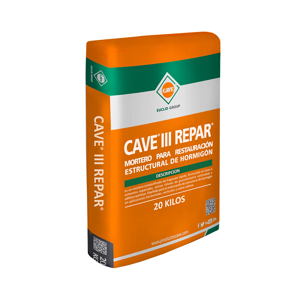 Mortero de Reparación Rápida Cave III Repar en Saco de 20KG
